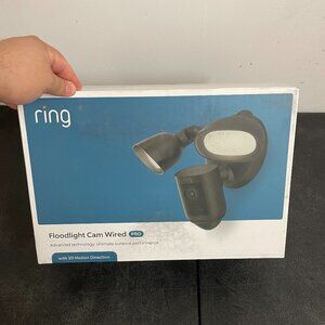 Ring - Floodlight Cam Pro Wired Security Camera with 2K Video, Ring Vision, 2 LE